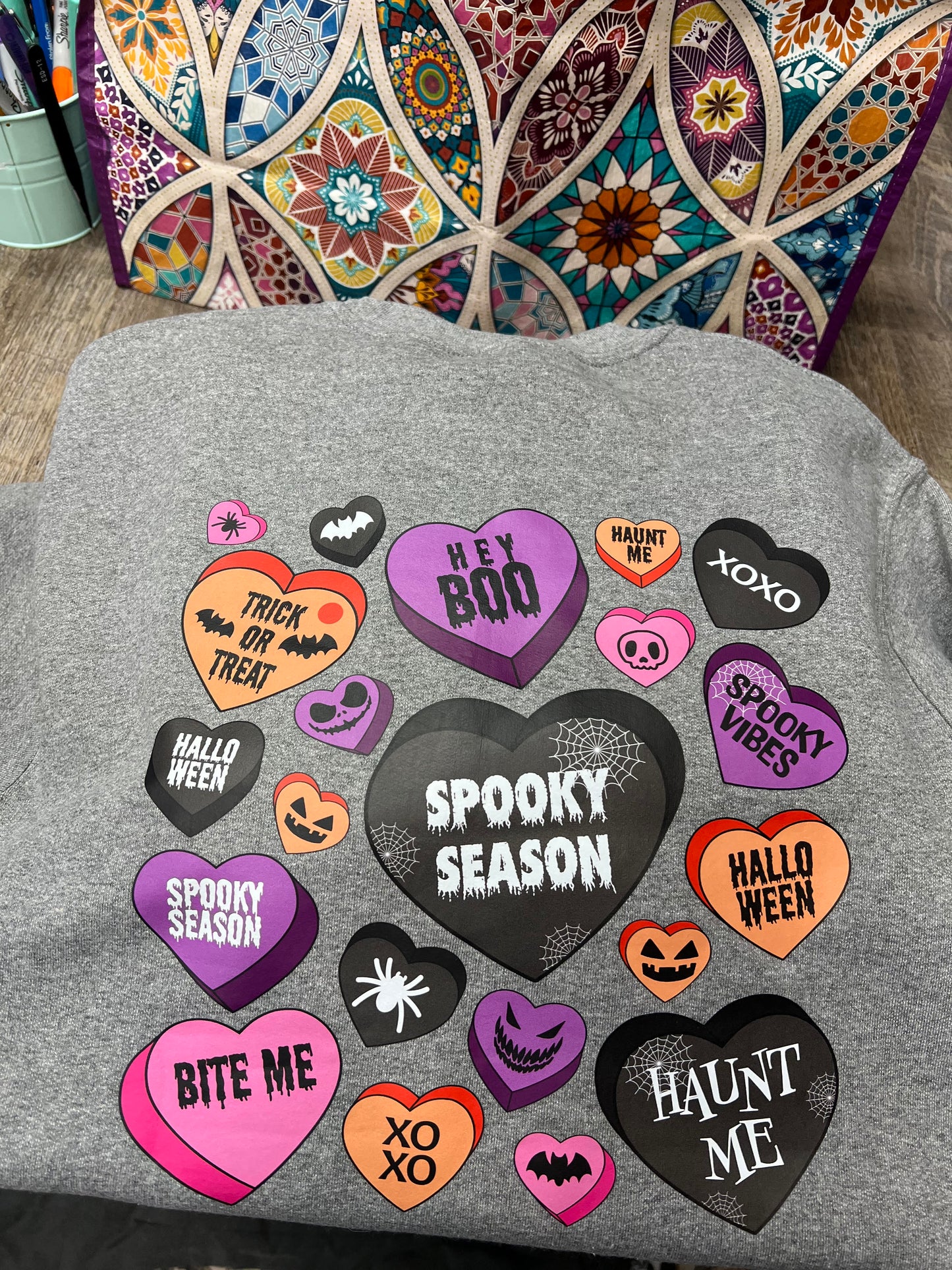Halloween Convo Hearts Crewneck