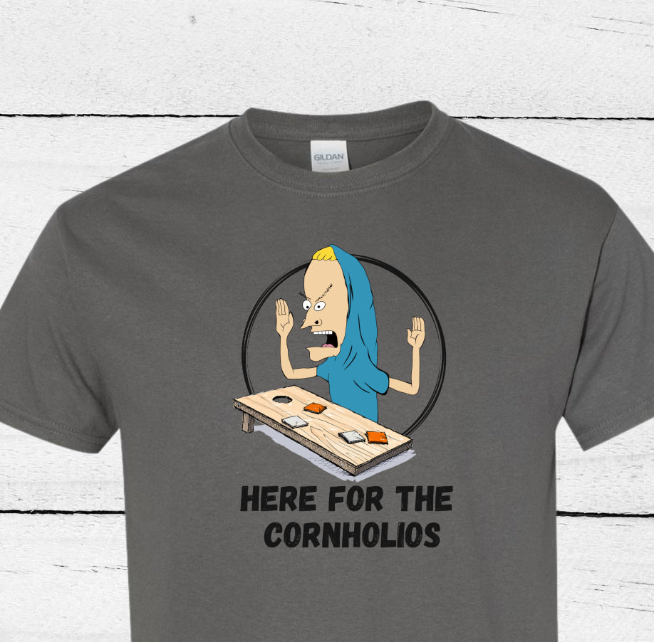 Here for the Cornholios (black design) shirt