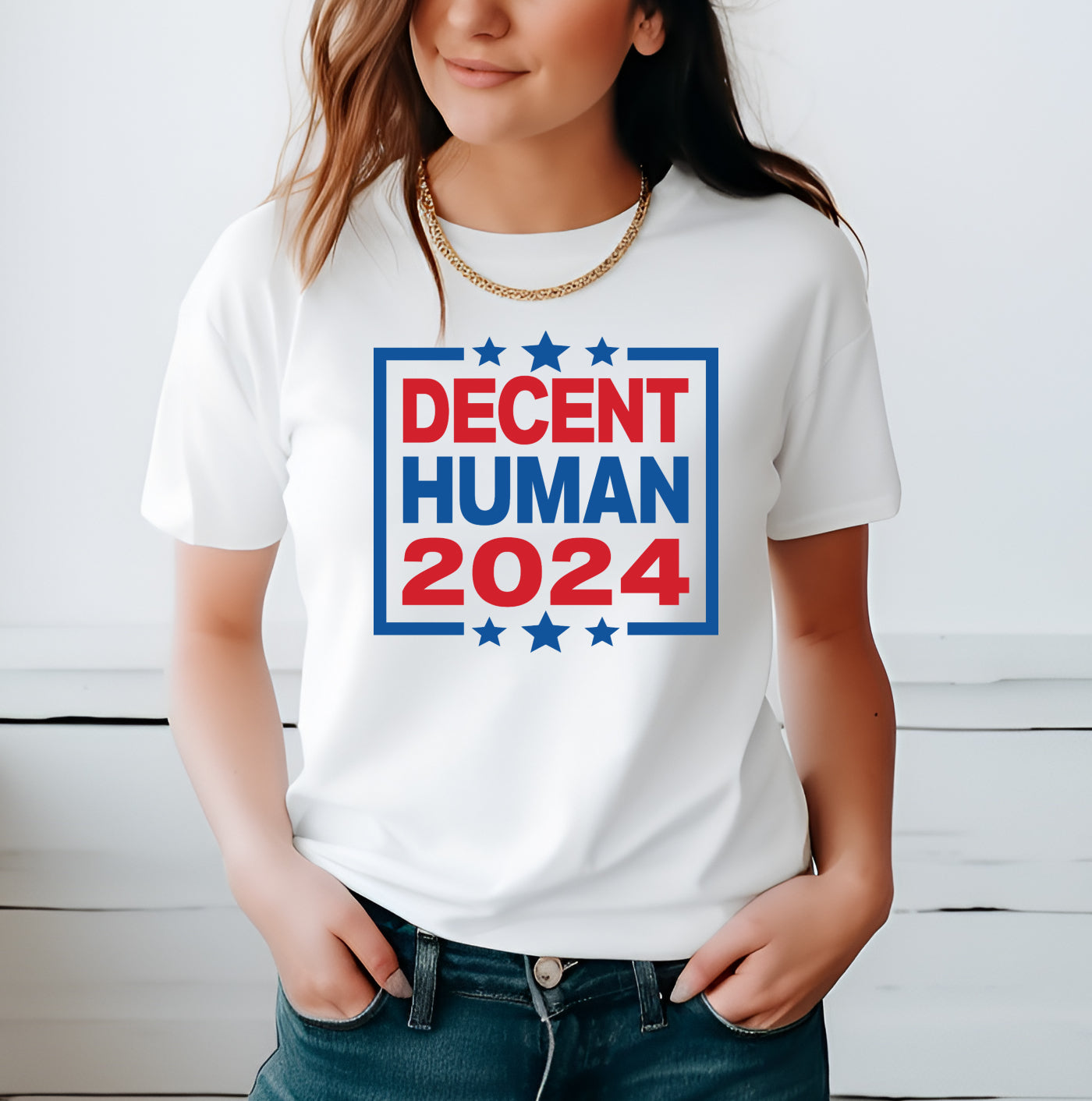 Decent Human 2024  T-shirt