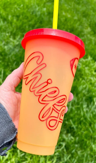 Chiefs 24oz Color Changing Cup