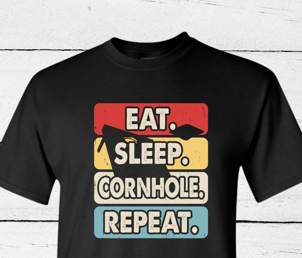 Eat Sleep Cornhole Repeat shirt