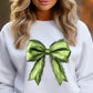 Green Furry Bow Shirt