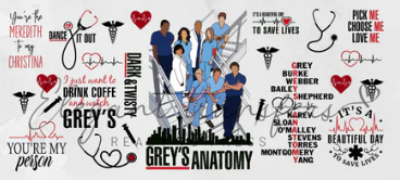 Grey's Anatomy UV/DTF Wrap