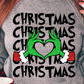 Christmas Heart Hands Faux Glitter (red and green)  T-Shirt