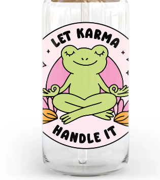 Let Karma Handle It Frog 20/40oz -UV/DTF Decal