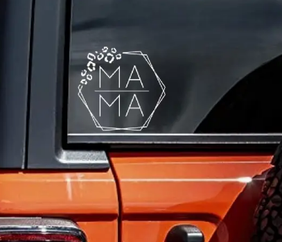 Cheetah MAMA  Car Decal