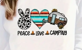 Peace Love Camping T-shirt