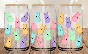 Easter Marshmallow Bunnies UV/DTF wrap