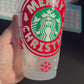 Gnomes Merry Christmas UV DTF 24oz Starbucks Cup