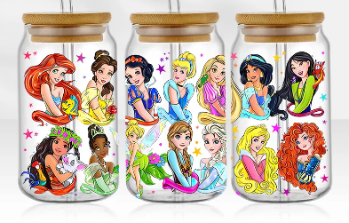 All the Princesses UV/DTF Wrap