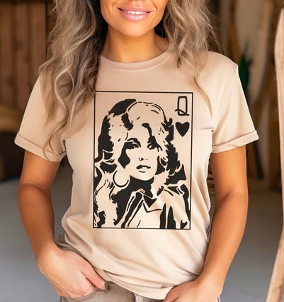 Queen Dolly Playing Card T-Shirt