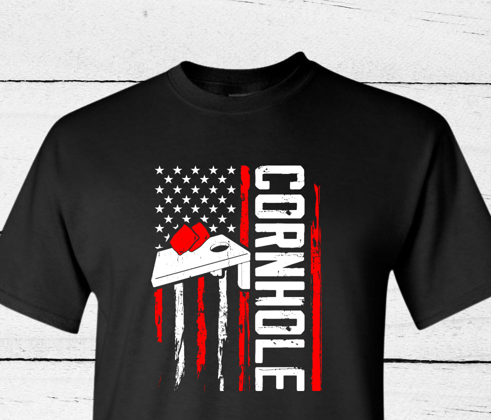 Cornhole Red Flag shirt