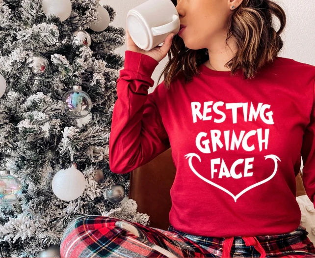 Resting G rinch Face  T-Shirt