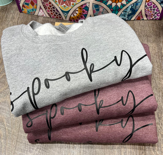 Spooky Season with Girl Ghost Crewneck