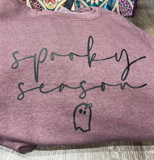 Spooky Season with Girl Ghost Crewneck