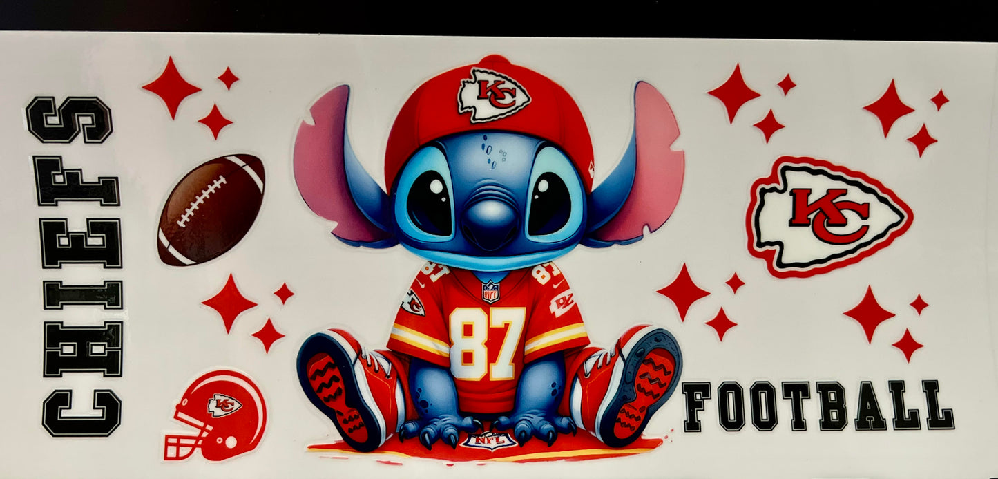 KC Chiefs Blue Alien UV/DTF wrap