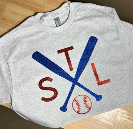 Glitter STL Cardinals T-shirt