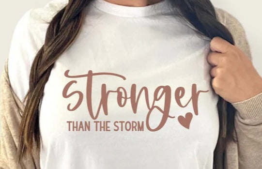 Stronger Than The Storm Rose Gold Shimmer  T-shirt