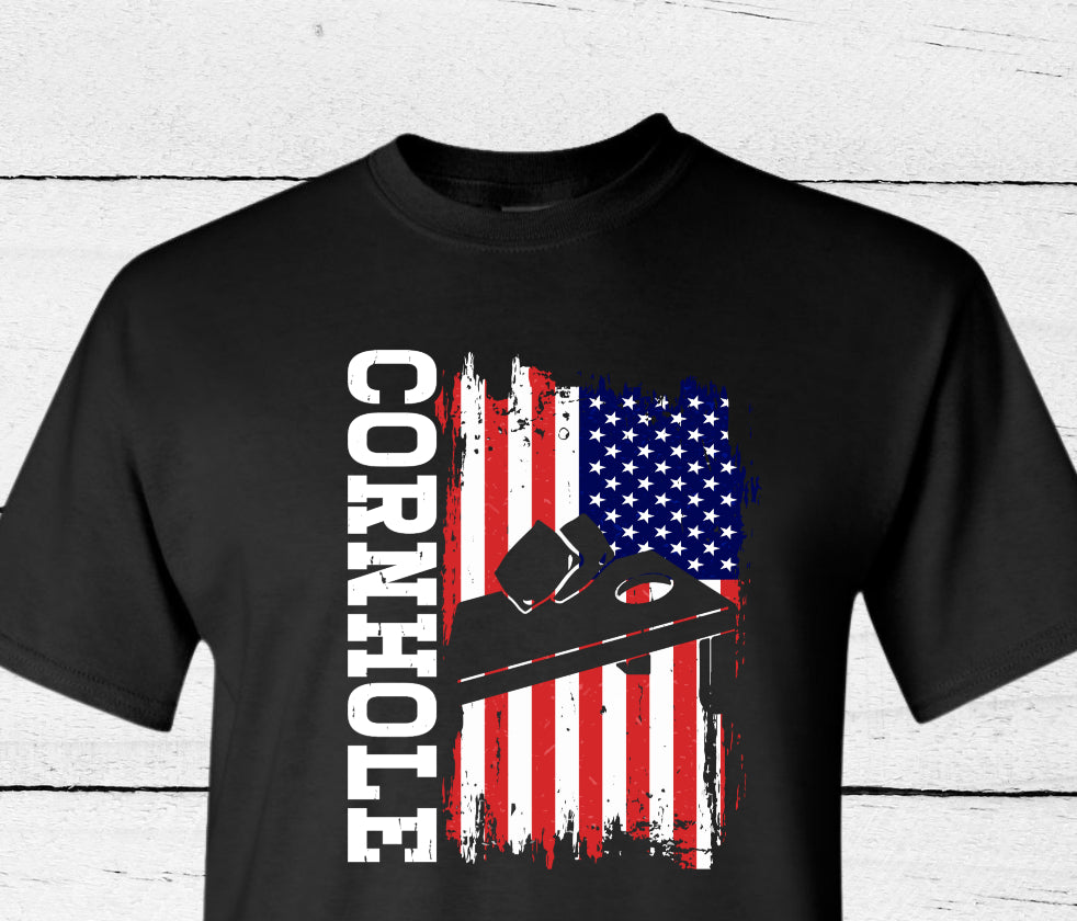 USA flag Cornhole Shirt