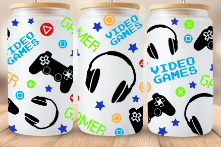 Gamer Video Games UV/DTF Wrap