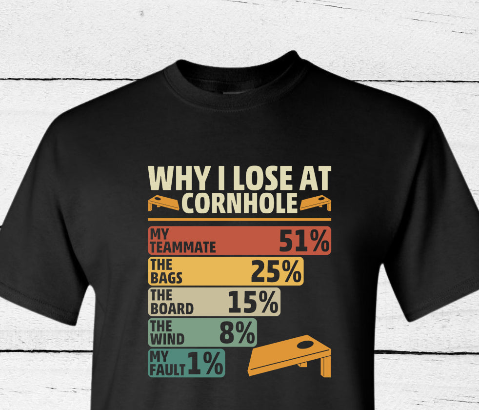 Why I lose Cornhole  Shirt