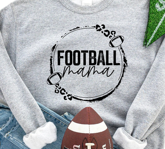 Football Mama Cheetah T-shirt