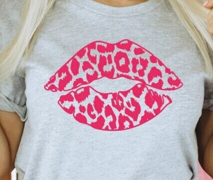 Pink Leopard Lips shirt