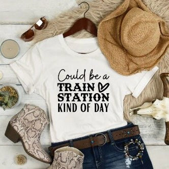 Could Be A Train Station Kinda Day Yellow Stone T-shirt